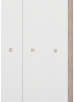Шафа тридверна 1200 соната, дуб сонома, білий мебель для дома