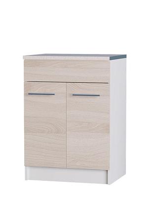 Еко низ мийка 600, білий, ясень шимо світлий мебель для дома