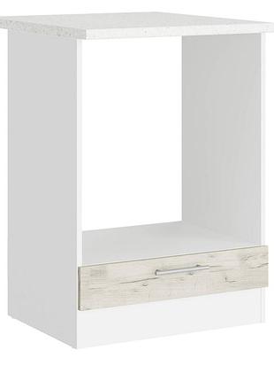 Еко низ духовка 600 зі стільницею скай , білий, дуб крафт білий мебель для дома