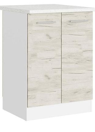 Еко низ 600 зі стільницею скай, білий, дуб крафт білий мебель для дома