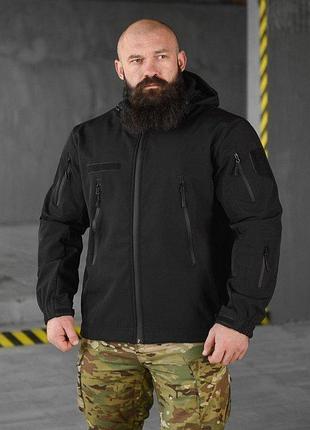 Весняна тактична куртка softshell masad чорна