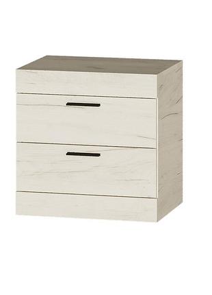 Тумба приліжкова соната, дуб крафт білий мебель для дома