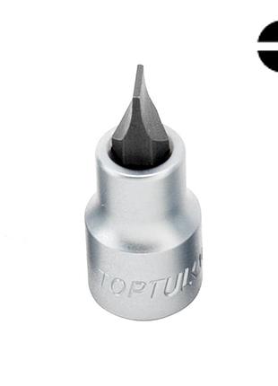 Головка-бита шліцьова toptul 3 мм 37 мм 1/4" bcca0803 гранд інструмент