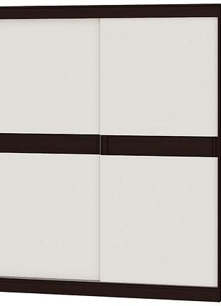 Шафа-купе соната 1800, венге темний, білий мебель для дома