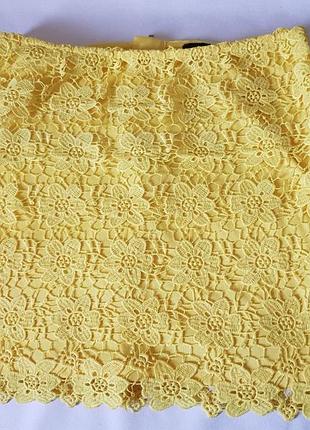 Отличная юбочка из гипюра на эластичной подкладке, р.12