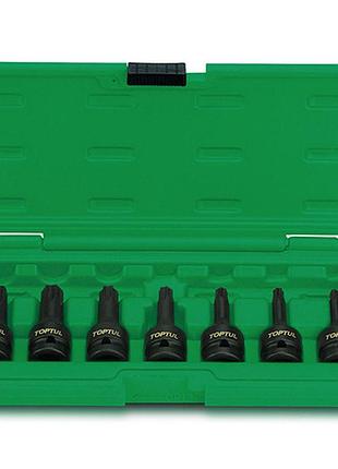 Набор головок torx toptul ударных 1/2" т30-t70 7ед. gdai0701 гранд инструмент