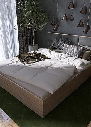 Ліжко кл 1400 лайт 140х200 без основи під матрац, дуб сонома мебель для дома