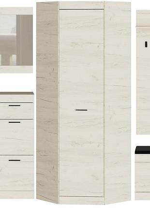 Передпокій соната комплект 15, дуб крафт білий мебель для дома