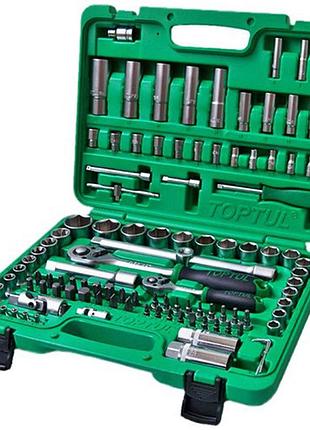 Автомобильный набор инструментов 1/4", 1/2" 108ед. (6-гр.) toptul gcai108r гранд инструмент