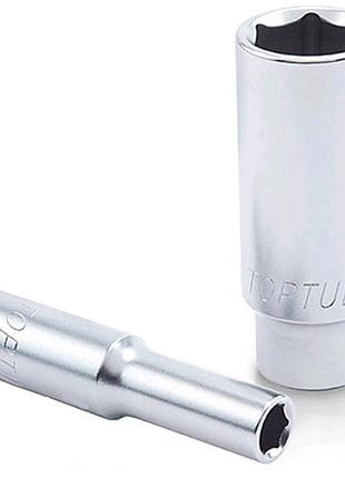 Головка торцевая длинная toptul 1/4" 14 мм baee0814 гранд инструмент