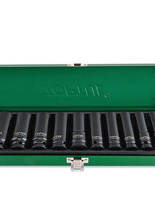 Набір головок дюймових ударних довгих toptul 1/2" 7/16-1" 10 од. gead1002 гранд інструмент