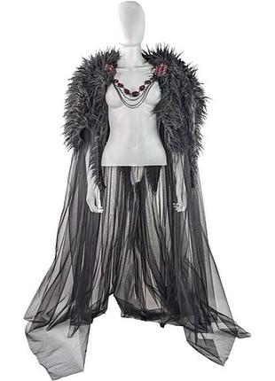 25-521blk-rd мантия готическая королева