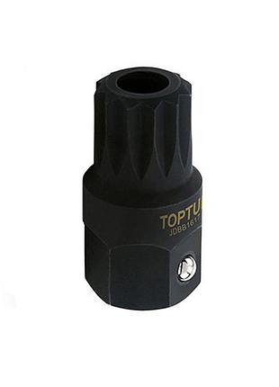 Головка для оливозливного корка toptul vw, audi (m16h) l38 мм jdbb1617 гранд інструмент