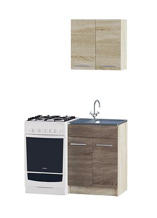 Еко набір 0.6 м, з накладною мийкою-r, дуб сонома, дуб сонома трюфель меблі для дому