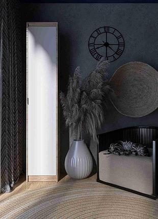 Пенал сіті 400, дуб сонома, білий мебель для дома