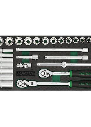 Набор инструмента комбинированный 3/8" 30ед. (в ложементе, тип a) toptul gva3002 гранд инструмент
