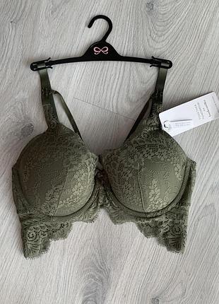 Бюстгальтер на поролоні кольору хакі розмір 70f (32eee/f) або взаємозамінний 75е