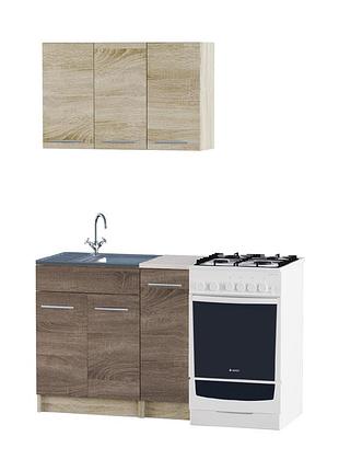 Еко набір №1, 0.9 м, з накладною мийкою-r, дуб сонома, дуб сонома трюфель меблі для дому