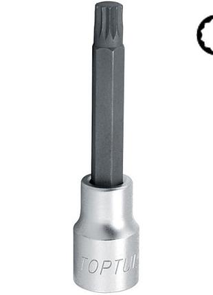 Головка торцевая spline toptul m8 l100мм 1/2" bcja1608 гранд инструмент