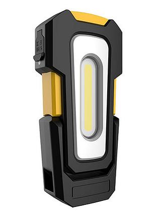 Ліхтар складаний світлодіодний (cob) акумуляторний protester l-0303w гранд інструмент