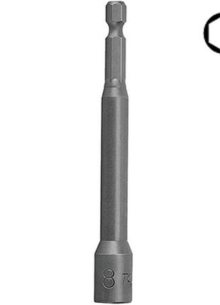 Насадка торцева шестигранна магнітна toptul 8 мм l = 100 мм beab0808 гранд інструмент