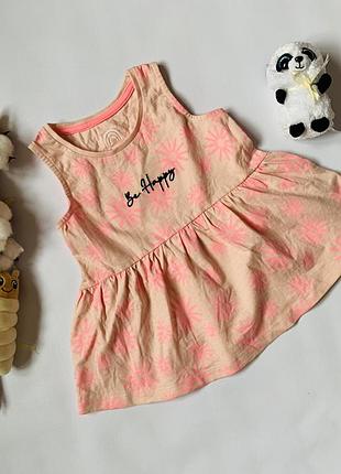 🌺 красива футболка f&f для дівчинки 2–3 роки