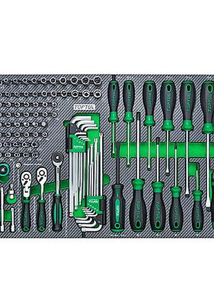 Набор инструмента в ложементе комбинированный 114ед. (тип d) toptul gedb431 гранд инструмент