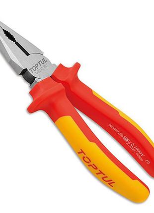 Пассатижи электрика 7" 1000v vde toptul dgca2207 гранд инструмент