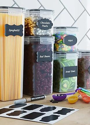 Органайзери для сипучих кухни food storage container 7 контейнерів | набір пластикових контейнерів для круп market 47753515