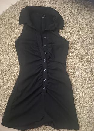 Ромпер в рубчик shein