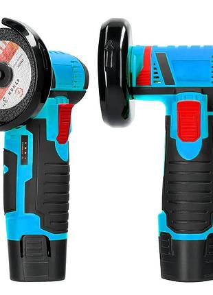 Профессиональная аккумуляторная болгарка meterk 500w 12v, угловая шлифовальная машина 76 мм на аккумуляторе,