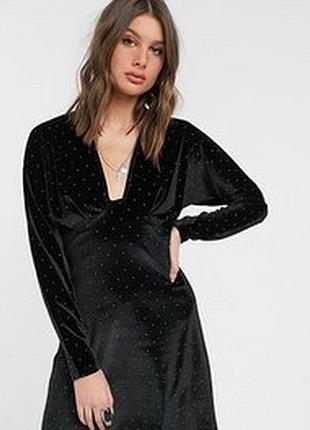 Нова! велюрова сукня зі стразами asos 24 батал