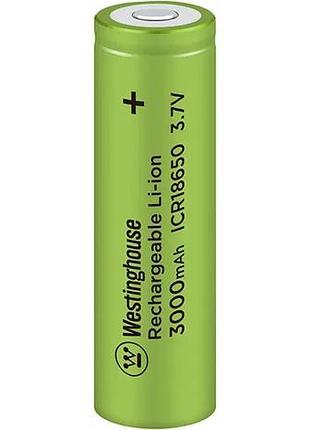 Аккумулятор литий-ионный westinghouse li-ion icr 18650 3.7v 3000mah market 47754934