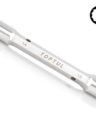 Трубчатый ключ торцевой 14x15мм toptul aebe1415 гранд инструмент