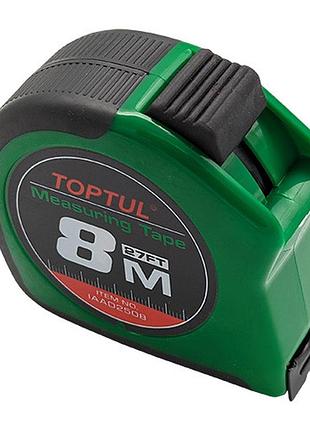 Рулетка професійна 8 м*25 мм toptul iaad2508 гранд інструмент