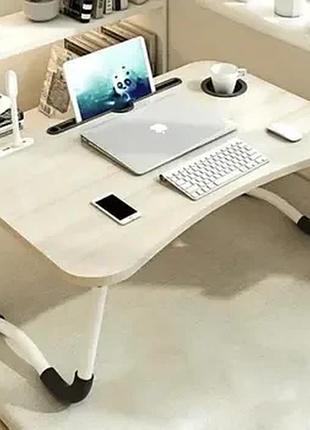 Стол для ноутбука и планшета m&t displays складной 60х40х28 матовый под дерево market 47756971
