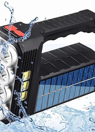 Многофункциональный фонарик на солнечной батарее bl-7701в market 47754010