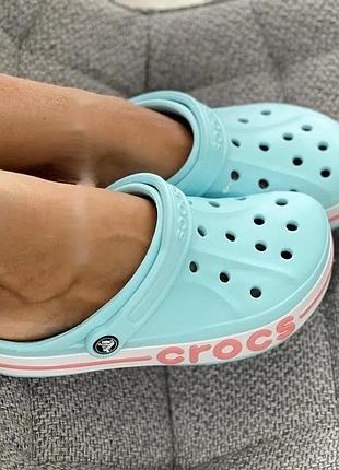 Кроксы оригинальные женские кроксы шлепки crocs bayaband clog 37 размер (m5-w7) - длина стопы 23,3-2