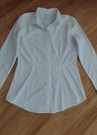 Блуза сорочка біла р.xs/s