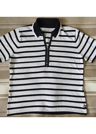 Футболка поло в полоску