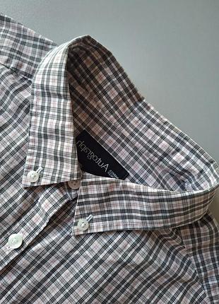 Хлопковая рубашка в клетку мужская