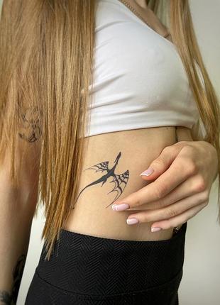 Долговременная татуировка дракоша