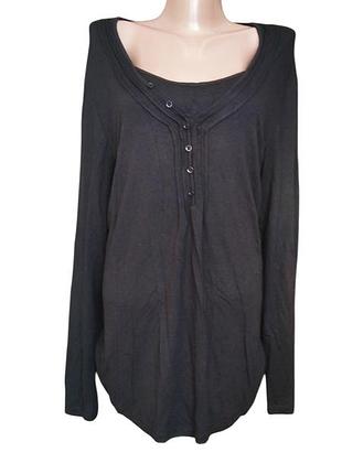 Gerry weber, красивая винтажная футболка с длинными рукавами, лонгслив из мягкой вискозы