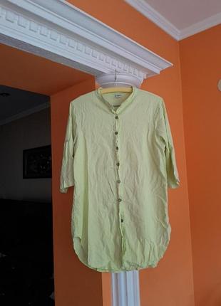 Сорочка подовжена льон