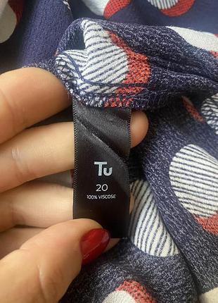 Віскозна блуза у принт4 фото
