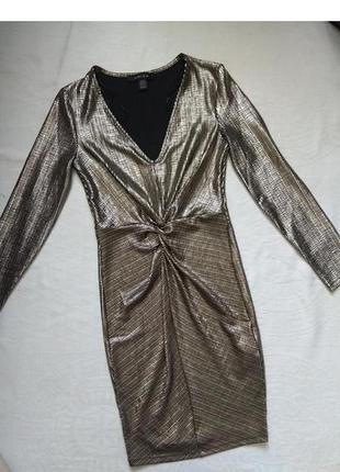Красивое вечернее платье мини блестящее amisu s