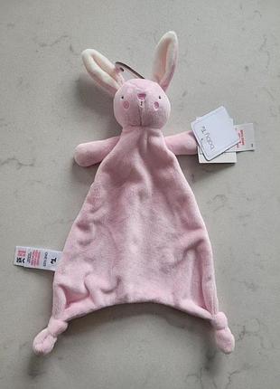 Мягкая игрушка-одеяло sainsbury's tu baby girls pink bunny rabbit