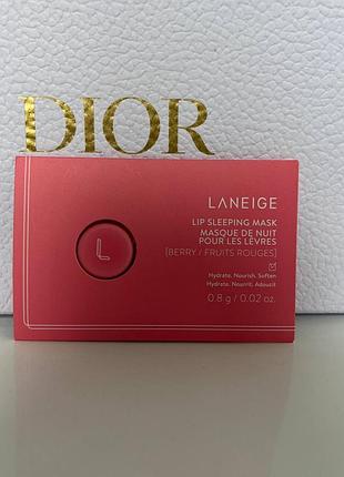 Оригінал пробник нічна маска для губ "ягода" laneige lip sleeping mask berry