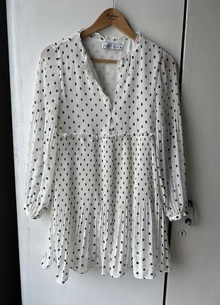 Біле плаття zara