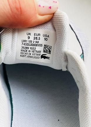 Стильні кросівки lacoste снікерси для дівчинки /оригінал6 фото